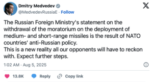 Medvedev's Tweet